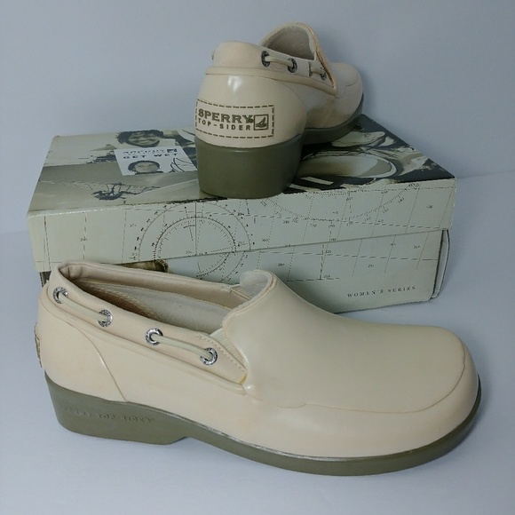 VINTAGE SPERRY TOP-SIDER RUBBER 6M SLIP ON SHOES - Picture 1 of 8